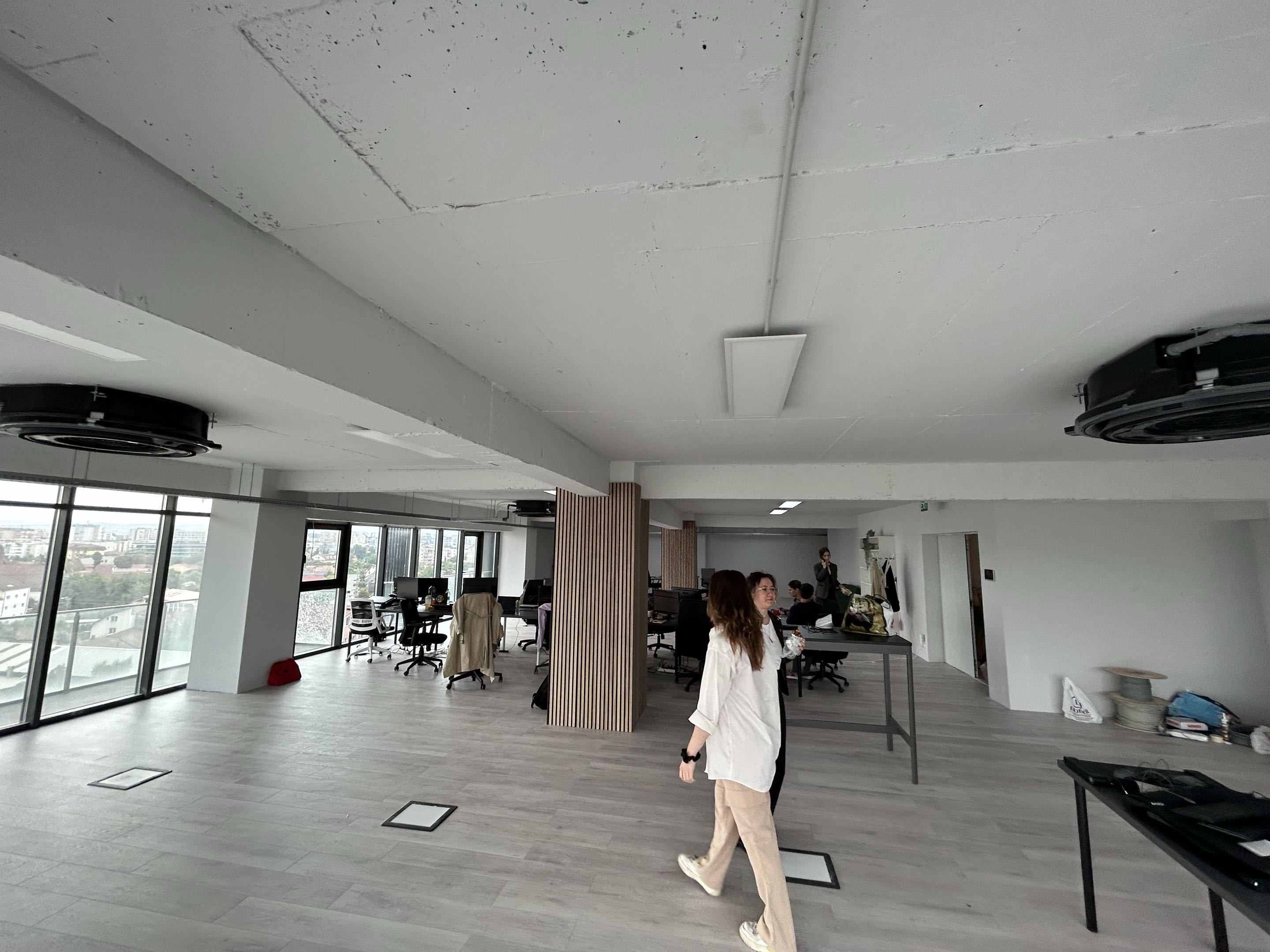 Massive new open floor plan being set up